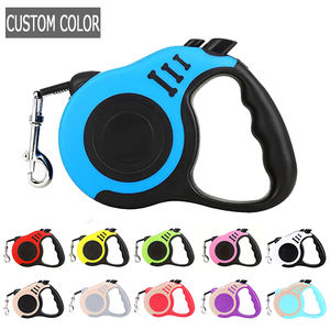 Al por mayor logotipo personalizado Mango antideslizante fuerte plástico y <span class=keywords><strong>nylon</strong></span> retráctil perro caminar correa para mascotas para perros - Product Image 3