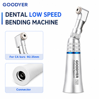 Kit de pièces à main dentaires GOODYER à basse vitesse, avec spray externe, contre-angle droit, moteur pneumatique 2/4 trous, certifié CE, durable