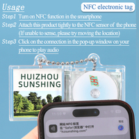 SUNSHING - Caja de CD Mini NFC en Blanco, Llavero con Colgante de CD, Estuche para Joyas, Álbum, Caja de Vinilo Kpop, Caja de CD Mini al por Mayor con Impresión Personalizada