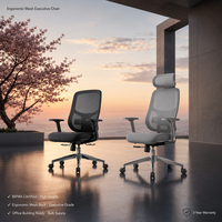 Chaise de bureau ergonomique moderne de haute qualité, réglable, en tissu, pour hôtel et bureau, certifiée BIFMA