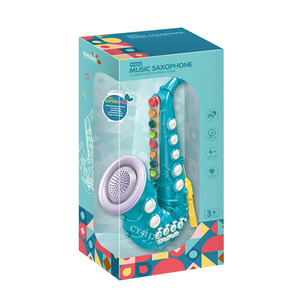 Saxofón educativo para niños, instrumento Musical de simulación, Mini saxofón con luces y música - Product Image 6