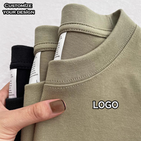 T-shirts pour hommes en coton 100 % personnalisés en gros, noirs, grandes tailles, manches courtes, impression de logo, t-shirts surdimensionnés en vrac pour hommes