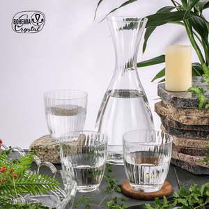Bohemia Crystal Carafe 1.5L Clear Glass Water Pitcher For Home Decor - Product Image 2