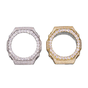 Wholesale Luxury Iced Out Moissanite <b>Watch</b> <b>Case</b> Buss Down Diamond Bezel Brass Modification Parts for Men Women - Product Image 6
