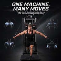 Machine de musculation pour press à la poitrine, soulevés latéraux, exercices d'épaules et de dos, multi-fly pour les deltoides, et multi-flight debout