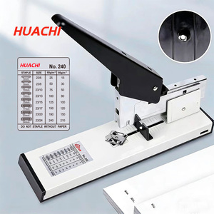<span class=keywords><strong>Agrafeuse</strong></span> manuelle robuste HUACHI 240 capable d'agrafer 200 feuilles <span class=keywords><strong>de</strong></span> papier simultanément - Product Image 4