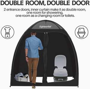 <span class=keywords><strong>Tenda</strong></span> da doccia Pop-up per esterni spogliatoio <span class=keywords><strong>tenda</strong></span> da toilette portatile per la Privacy con separazione a secco e umido - Product Image 6
