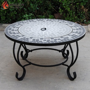 Bàn đốt lửa ngoài trời đa năng bằng gốm với vỉ nướng BBQ - Product Image 3