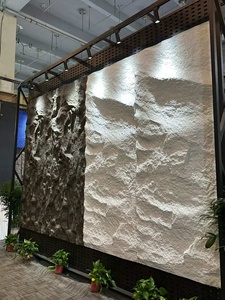 Panneaux muraux décoratifs en pierre artificielle 3D en PU, imitation pierre, ignifuges, imperméables, matériau en pierre flexible pour villa et hôtel - Product Image 6