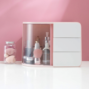 Organisateur de maquillage transparent en plastique acrylique pour femmes <span class=keywords><strong>YOUNA</strong></span>, tiroir à rouge à lèvres, bureau à domicile, sacs de rangement écologiques - Product Image 3