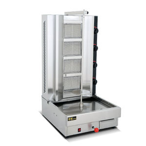 Produit de viande de table à 4 brûleurs Machine automatique à gaz Doner-Kebab-Shawarma Making Chicken Kebab Machine - Product Image 1