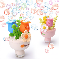 Machine à bulles en forme de bouquet, alimentée par batterie au lithium, pour jardin et fêtes de mariage, jouets pour enfants