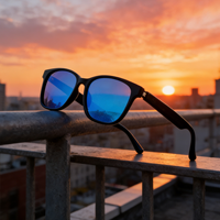 Lunettes Intelligentes Al avec Traduction en Temps Réel, Assistant Al, Prise de Photos 1080P, Stabilisation Vidéo, Caméra, Commande Vocale, BT 5.3, IPX-5