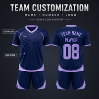 Ensemble Maillot et Short de Football Personnalisé pour Jeunes, Col en V, Séchage Rapide, pour Matchs de Football Enfants et Entraînements d'Équipe en Extérieur