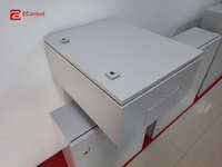 E-ControlCustom OEM Armoire réseau extérieure en acier inoxydable thermolaqué, montage sur poteau, boîtier de télécommunications NEMA4 IP65/IP54