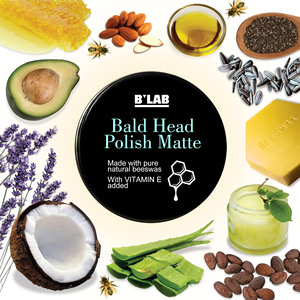 Nouveautés : Soin pour Têtes Chauves Hommes – Baume Hydratant Végétalien Non Gras pour Cuir Chevelu et Visage – Crème Matifiante pour Têtes Chauves - Product Image 3