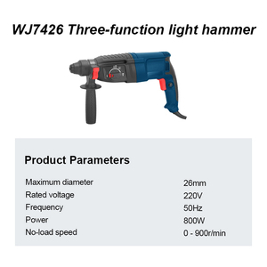 <span class=keywords><strong>Marteau</strong></span> perforateur rotatif électrique industriel XTXS DC-WJ7426, fonction SDS, perceuse à percussion légère, brise-roche, bricolage - Product Image 2