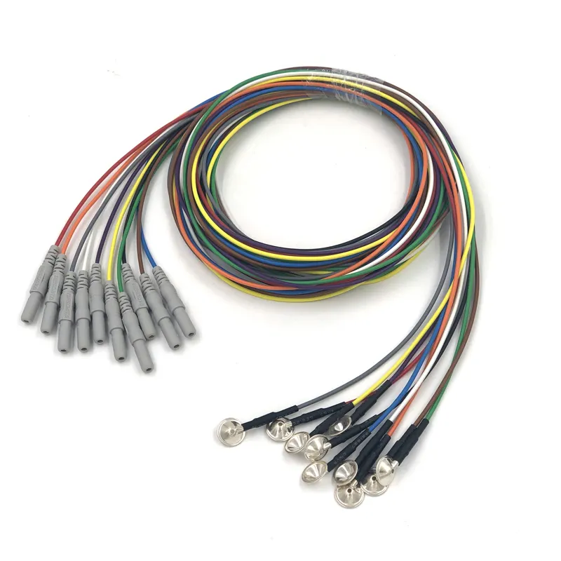 E03010001C precio barato EEG electrodos y cables para satisfacer las necesidades de diferentes tipo casquillo de eeg y máquina