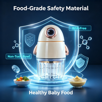 Mini Elektrische Glazen Voedselhakker Babyvoedselprocessor 250W Draagbare Knoflook Groente Vleesmolen Huishoudelijk Keukenapparaat