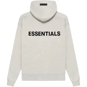 Großhandel Hochwertige 380Gsm Designer Brand Essentials Double Line 100% Baumwolle Pullover Sweatshirts Übergroße Hoodie Unisex