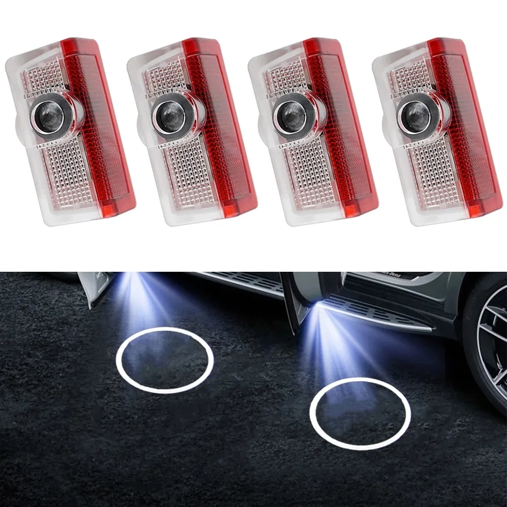 Luz de led para logotipo da porta do carro, lâmpada de luz de cortesia para mercedes benz w154 w246 w205 w212 w213 w166 a classe b c e gls