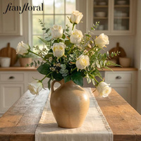 Handgemaakte hydraterende zijden roos, enkele tak, lange steel, rozen, bloemen, bulk, kunstmatig bladwerk, kerst, bruiloft, decoratie, huis