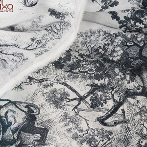 Thiết Kế Mô Hình Tinh Khiết Bông Voile Vải Tùy Chỉnh Màn Hình In Dệt Cho Cô Gái Quần Áo-Áo Sơ Mi Lót & Phụ Kiện - Product Image 2