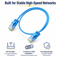Kabel Patch Cat6 Cat6A LSZH RJ45 CCA UTP FTP SFTP LAN Ethernet Jumper OEM Kustom Grosir untuk Visi Mesin dan Telekomunikasi