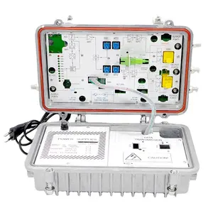 新流行的OR719 IP66防水AGC WDM有线电视光接收器双向和四路输出兼容3g和4g网络