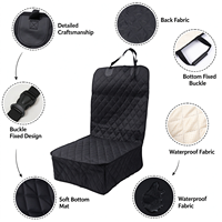 Tapis de voiture pour animaux avec 8 planches rigides, hamac de voyage pour chien, extension de siège arrière, coussin large, résistant à la saleté et aux rayures
