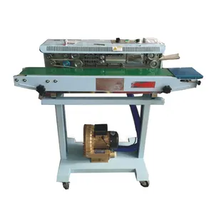 Floor Type Horizontal Continuous Plastic Film Bag Heat Sealer Sealing Machine Heat Hand Sealer Bag Closing Machine