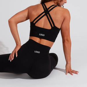 2025 señoras niñas Yoga entrenamiento Crop Top personalizado gimnasio Fitness secado rápido calidad alto impacto Yoga Sujetador deportivo para Womoe - Product Image 6