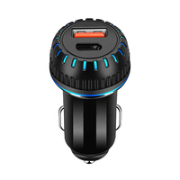 Accessoires de téléphone tendance avec boîte d'affichage pour chargeur de voiture double port 24 pièces chargeur de voiture usb c charge rapide