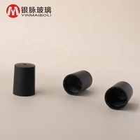 Flacon Roll-on pour Huiles Essentielles en Verre Transparent avec Couvercles en Plastique et Bille Roll-on en Pierre Précieuse Naturelle