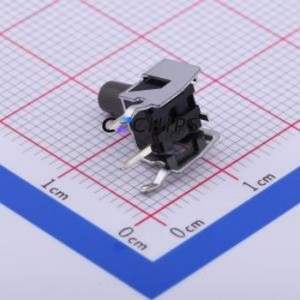 SKHHLRA010 Tactile Switch Through hole Component (THT) Switch Single Pole Single Throw Round Button Right Angle Insert 9.8mm - Product Image 2