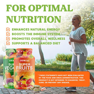 OEM superfoods มากกว่า40ผลไม้ที่แตกต่างกันและผักแคปซูลวิตามินเกลือแร่ว่านหางจระเข้เพิ่มพลังงานสำหรับทุกวัย - Product Image 4