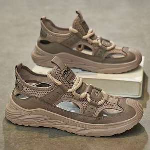 Sandales d'été pour hommes, grande taille, pour sports de plein air, plage, loisirs, randonnée aquatique, exploration de grottes, chaussures de trekking rafraîchissantes - Product Image 1