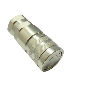 Hochwertige 3/4'' BSP Kohlenstoffstahl Flachgesichts-Hydraulik-Schnellkupplung für Hammerbrecher - Product Image 2