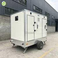 Cabine de toilettes mobiles Goeasy VIP, pratique, portable, toilettes de luxe en plein air, remorque mobile