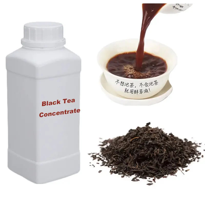 Ekstrak teh konsentrat tinggi Esens teh cair rasa untuk aditif makanan konsentrat teh hitam penyedap