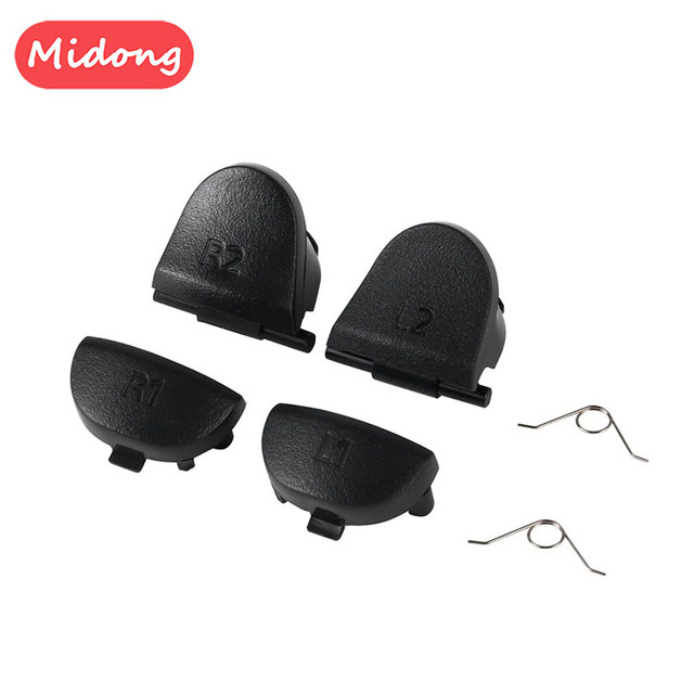 JDS-001/011 Replace Buttons R1 L1 R2 L2 Triggers for PS4 Controller Game Accessaries Button with 2 Spring