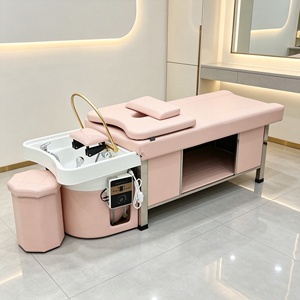 Système de spa capillaire japonais de luxe, lit professionnel pour le lavage des cheveux, lit de shampoing, lit de massage thaïlandais pour le lavage des cheveux - Product Image 4