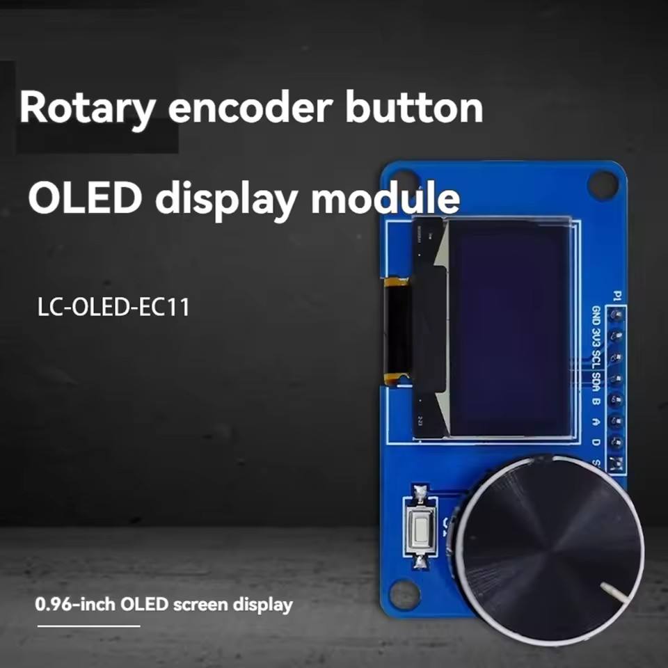 0.96 Inch OLED Display Module with Buttons EC11 Rotary Encoder IIC ...