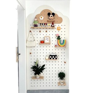 Arbre à chat en bois massif avec panneau perforé, thème Mario, boîte de rangement, plateforme de saut pour chats de taille moyenne, design durable - Product Image 5