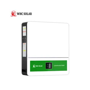 WHC 51.2V 96V 100Ah 300Ah Lifepo4 ibrido batteria Solaire litio ferro 200Ah letium 48V sistemi di energia Batterie per la casa