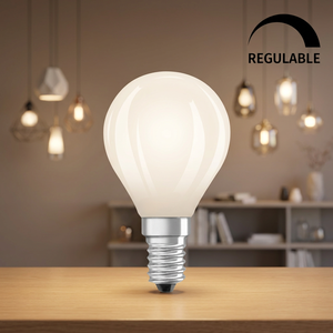 Lampada Sferica LED Retrofit Dimmerabile in Vetro Opaco E14 3.4W 4000K 470Lm 230V Durata 15000h - Product Image 3
