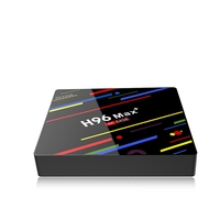 Boîtier TV populaire H96 Max Plus Android 9.0 Double Wi-Fi BT 4 Go DDR3 32 Go EMMC RK3228 Décodeur Android Boîtier Android Lecteur vidéo 4K Souris aérienne