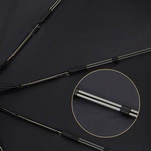 Factory Custom Black Coated 10K 3-Fold Automatic Uv <b>Windproof</b> Sun & Rain Protection Led Light <b>Umbrella</b> - Product Image 3