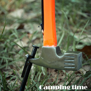 캠핑 해머 캠프 다기능 그라운드 네일 해머 네일 풀러 철 해머 헤드 휴대용 구조용 야외 도구 - Product Image 5