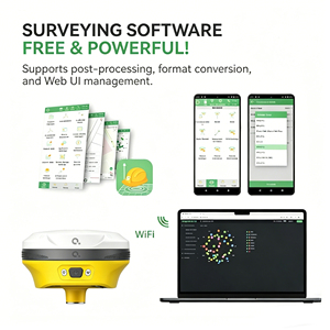 โรงงานเฉียนซุนจำหน่ายโดยตรง อุปกรณ์สำรวจ QianxunV5 GNSS RTK 1520 ช่องสัญญาณ GPS พร้อมกล้องและ IMU - Product Image 3